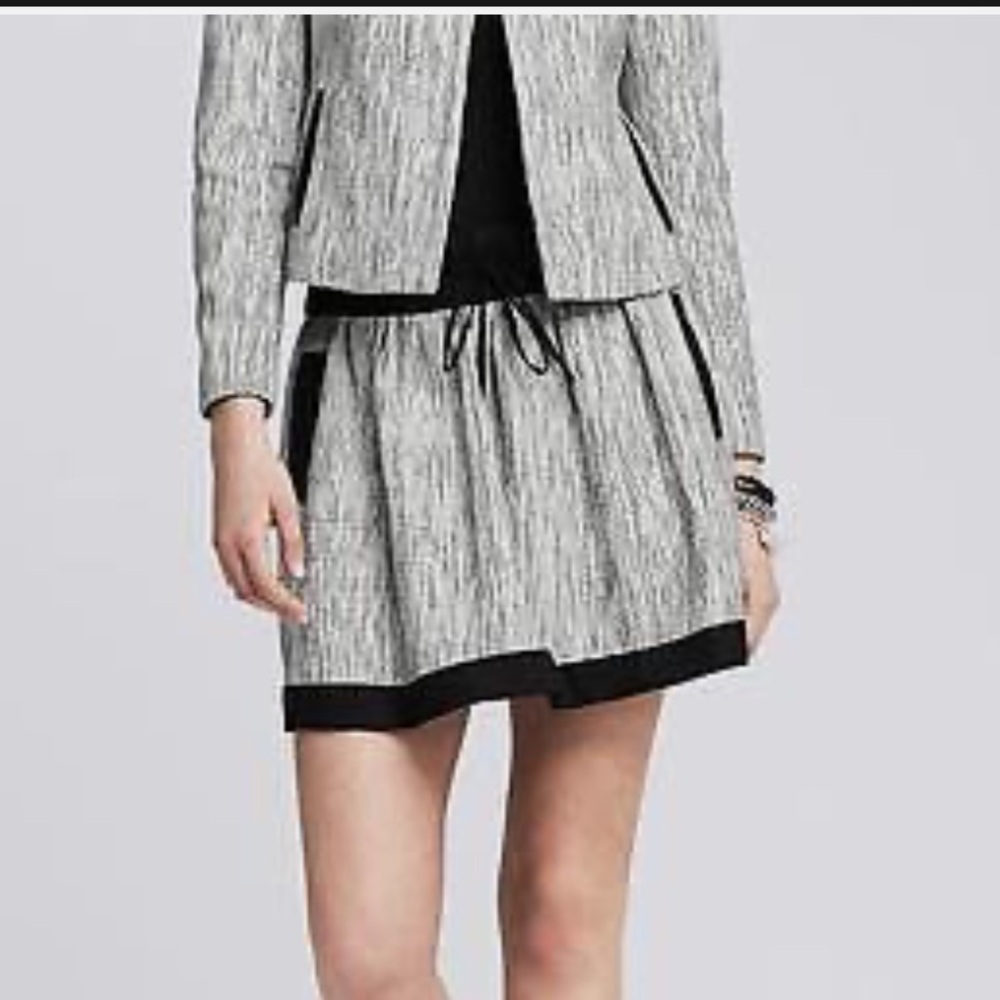 New Banana Republic Tiered Tweed Skirt 6
